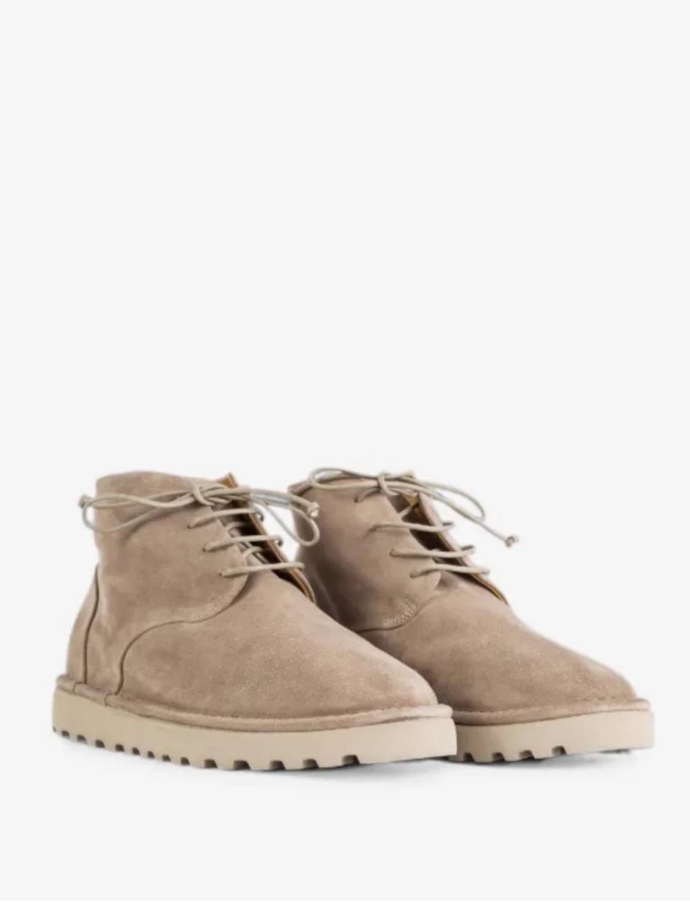 Marsell Sancrispa Alta Pomice Clay Suede Ankle Boots